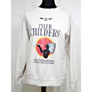 Tyler Childers Feathered Indians Sweatshirt Adult Size Medium Tan